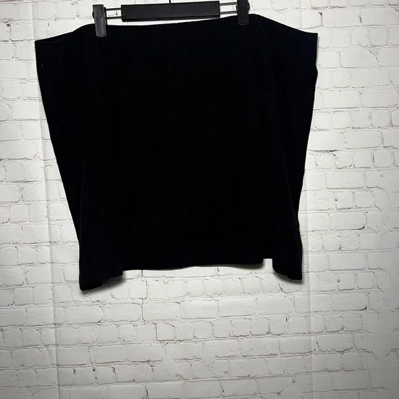 CIDER Black‎ Corduroy Zip Front A-Line Mini Skirt Size 4XL - Picture 4 of 5